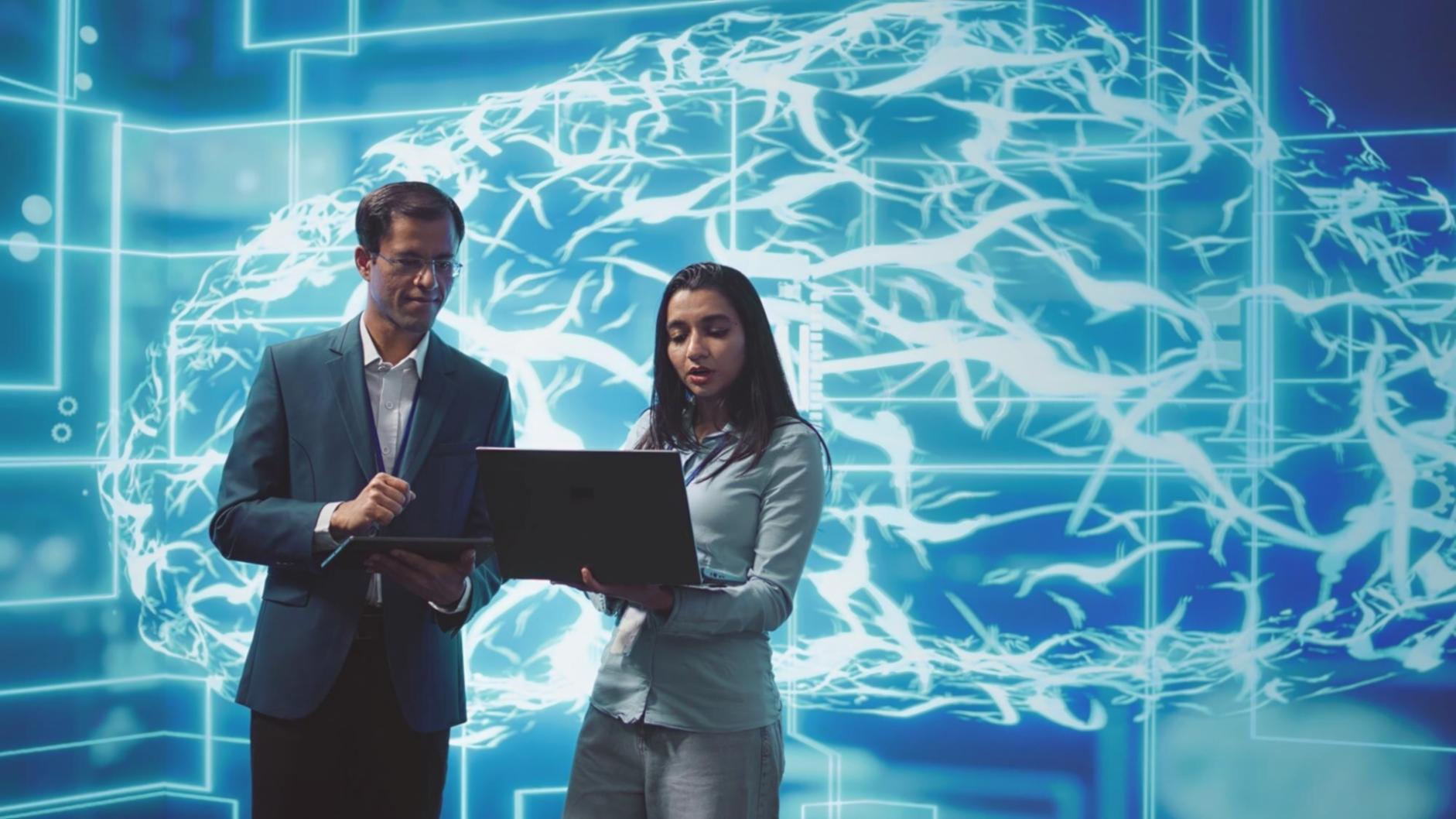 Developer working on mobile game algorithms with multiple monitors showing code and testing environments